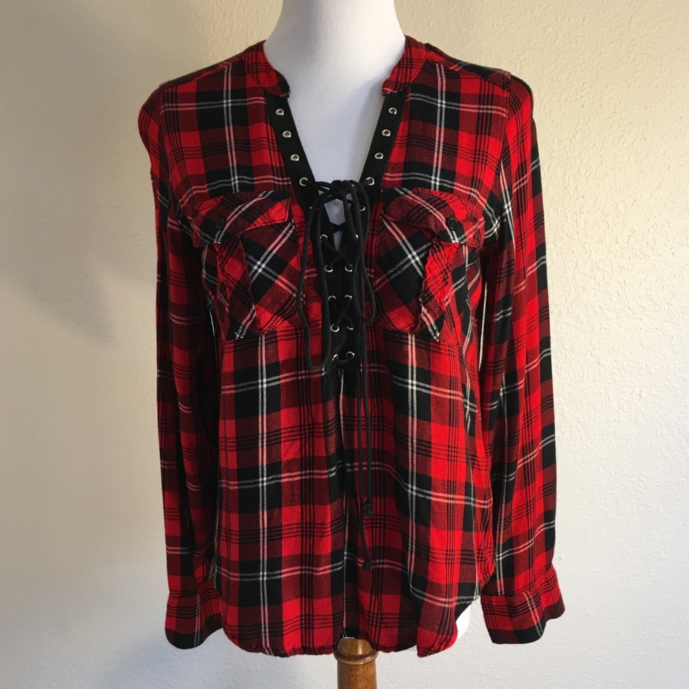 Red Black Plaid Shirt